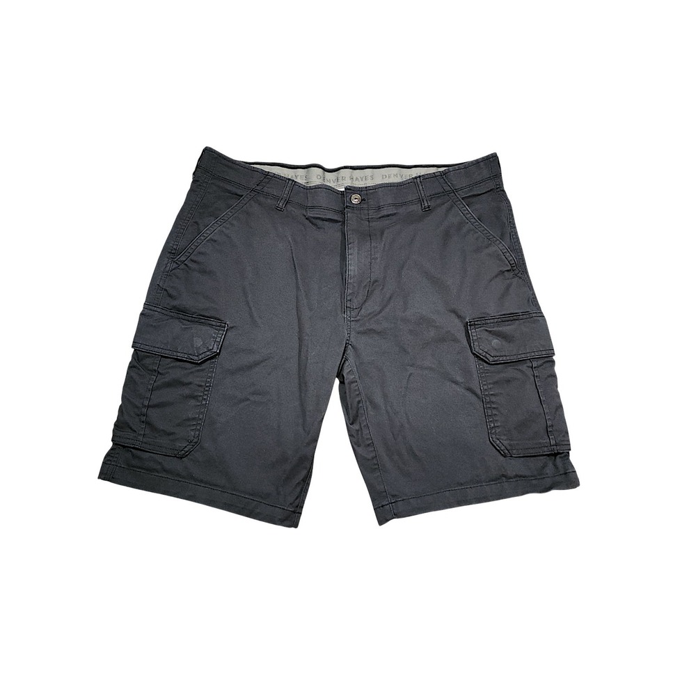 Denver Hayes Cargo Shorts 40x10 Men 21" Slate Gray Stretch Utility Hiking Grunge